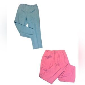 Vtg Pendleton Wool High Rise Dress Pants Set of 2 Preppy 16W Office Academia